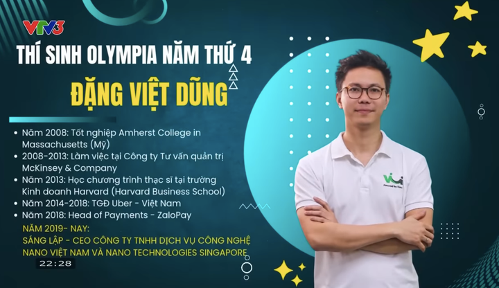 Cựu thí sinh Olympia tốt nghiệp đại học ở Mỹ, hiện là CEO công ty công nghệ