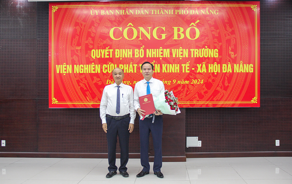 Bổ nhiệm ông Đặng Đình Đức giữ chức Viện trưởng Viện Nghiên cứu Phát triển kinh tế - xã hội Đà Nẵng