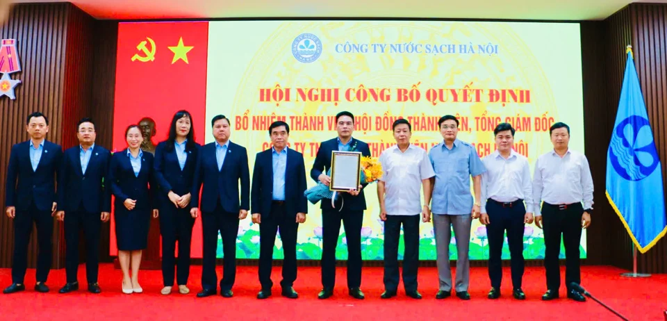 Ông Đặng Ngọc Hải làm Tổng Giám đốc Công ty TNHH MTV Nước sạch Hà Nội